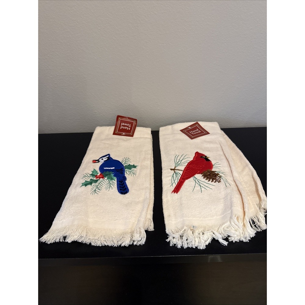 Lot Of 2 Hand‎ Towels NOS Birds